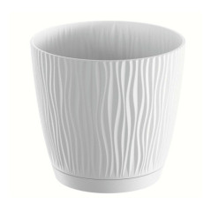 Pot sandy round eco wood o19cm b
