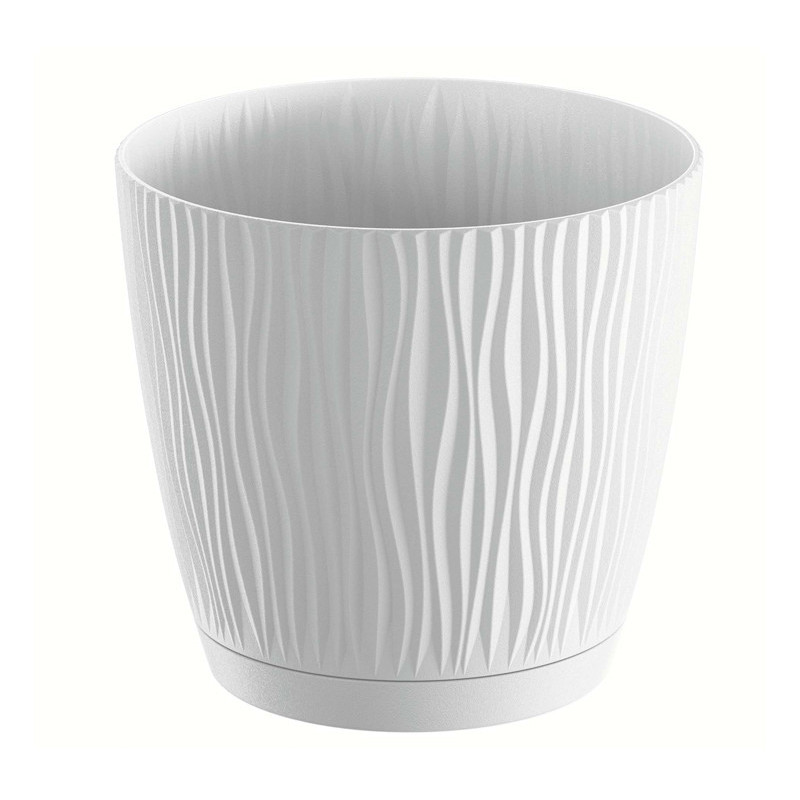 Pot sandy round eco wood o19cm b
