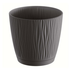 Pot sandy round eco wood o19cm a