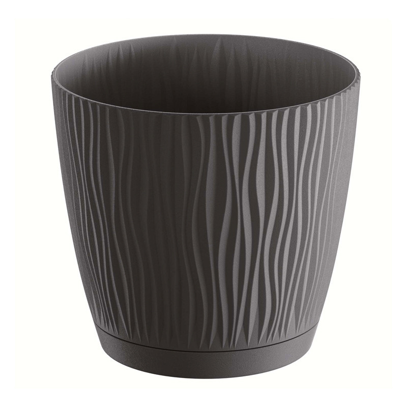 Pot sandy round eco wood o19cm a