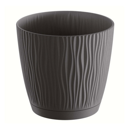 Pot sandy round eco wood o19cm a