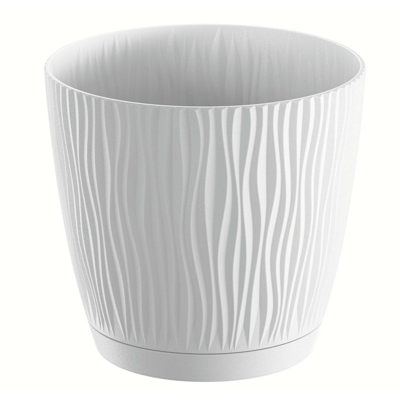 Pot sandy round eco wood o26cm b