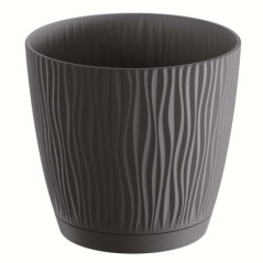 Pot sandy round eco wood o26cm a