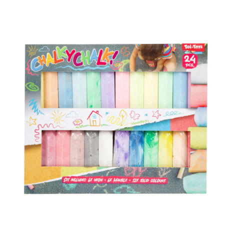 Lot x24 craies de coloriage