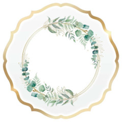 Assiettes x6 en carton ceremonie