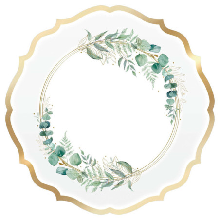 Assiettes x6 en carton ceremonie