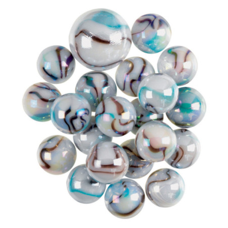 Filet 20 + 1 billes tigre blanc