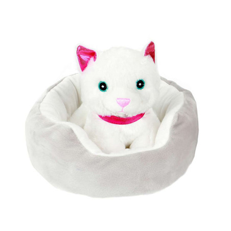 Peluche 20cm dans son panier