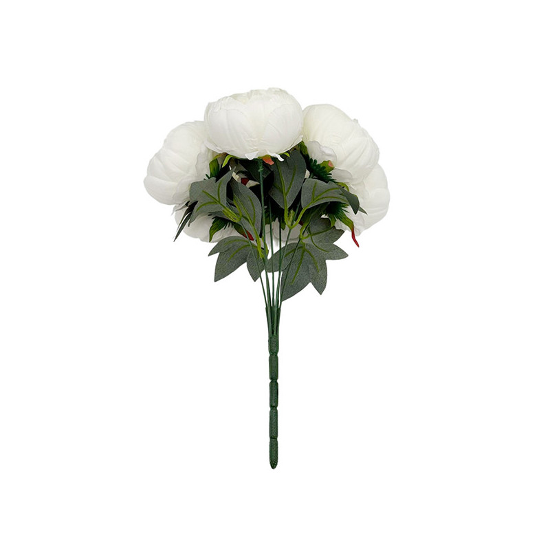 Bouquet de pivoine blanc 7 tetes