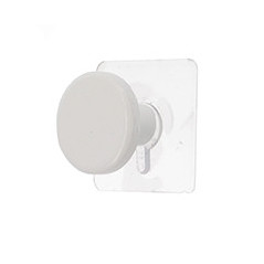 Patere bambou d4,5cm blanc