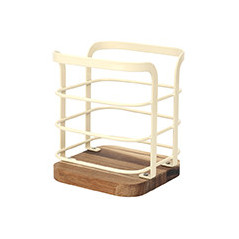 Support a ustensiles metal creme