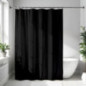 Rideau de douche unicolor noir