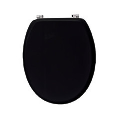 Abattant wc mdf 18 pouces noir