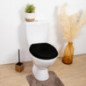 Abattant wc mdf 18 pouces noir