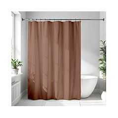 Rideau de douche unicolor terra