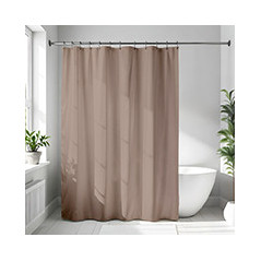 Rideau de douche unicolor taupe