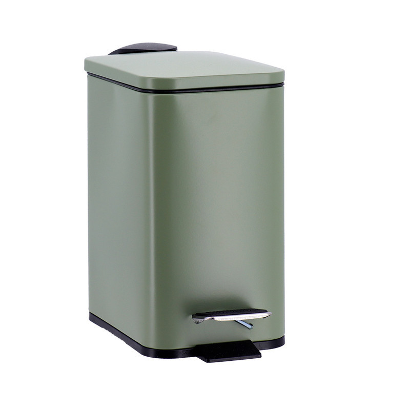 Poubelle 3l metal frein de chute