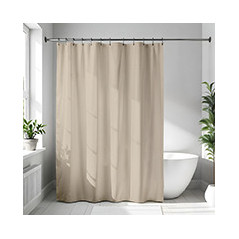 Rideau de douche unicolor beige