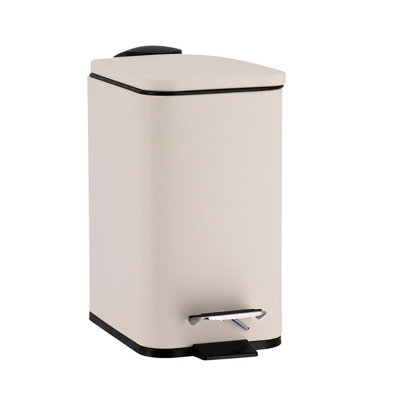 Poubelle 3l metal frein de chute