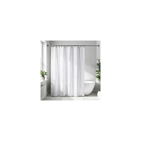 Rideau de douche unicolor blanc