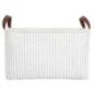 Panier velours cotele x3 blanc