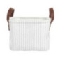 Panier velours cotele x3 blanc