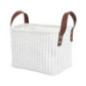 Panier velours cotele x3 blanc