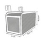 Etagere suspendu metal porte