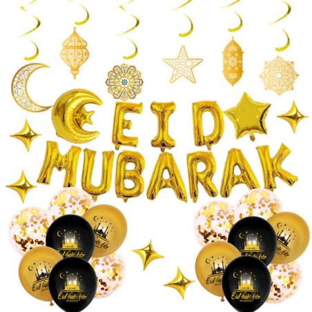 Arche de ballons oriental or noi