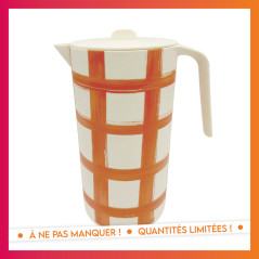 Pichet avec couvercle plastique