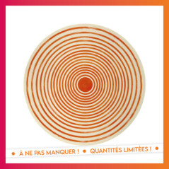 Assiette plastique d25cm orange