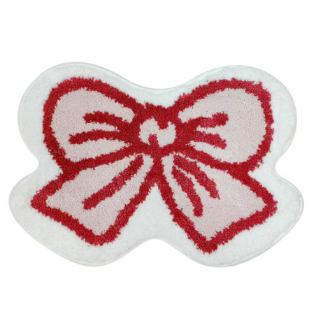 Tapis de bain noeud 45x65cm rose