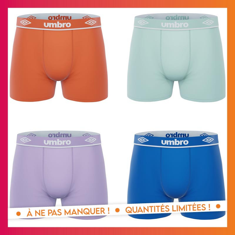 Set boxers x4 colourfull umbro