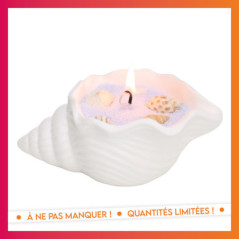 Diy bougie dans coquillage