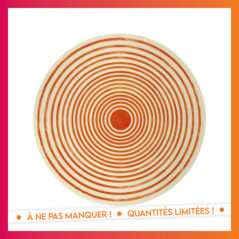 Assiette plastique d25cm orange