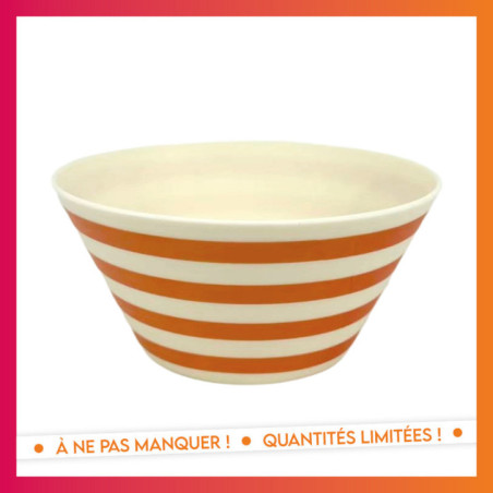 Bol plastique d15cm orange vibes