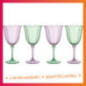 Pack de 4 verres a vin fleur