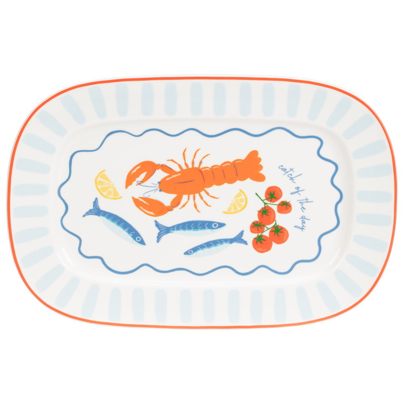Plat de service homard sardine