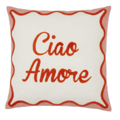 Coussin tufte ciao amore 48x48cm