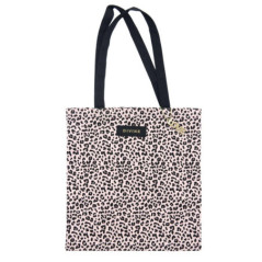 Tote bag leopard et message