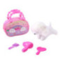 Peluche chien chat avec accessoi