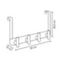 Patere porte 4t beige cassie