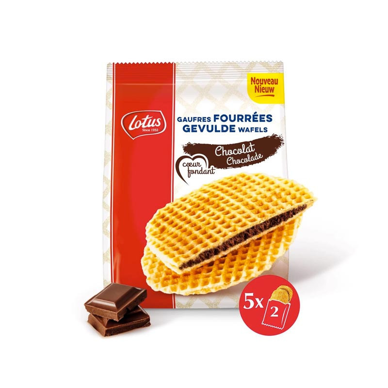 Gaufres fourrees chocolat 290g