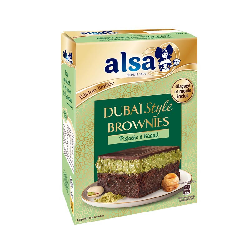 Preparation pour brownie dubai