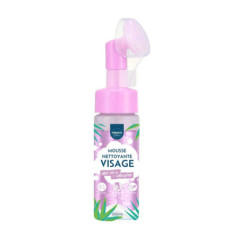 Mousse nettoyante visage brosse