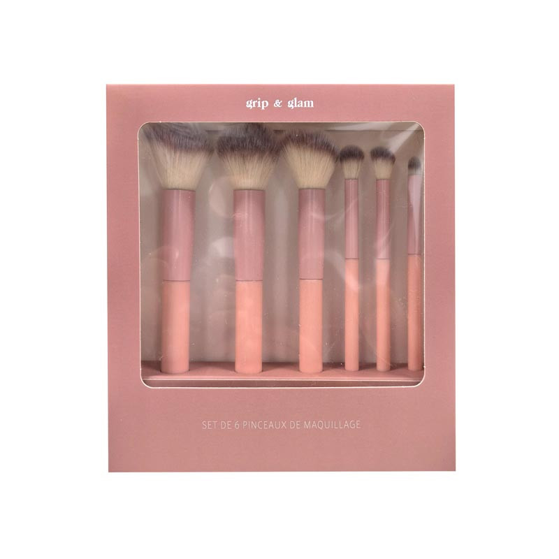 Coffret pinceaux 6pcs rose