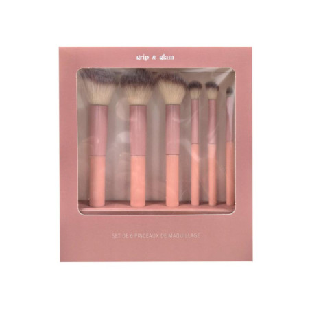 Coffret pinceaux 6pcs rose