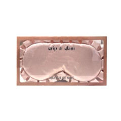 Masque yeux satin rose