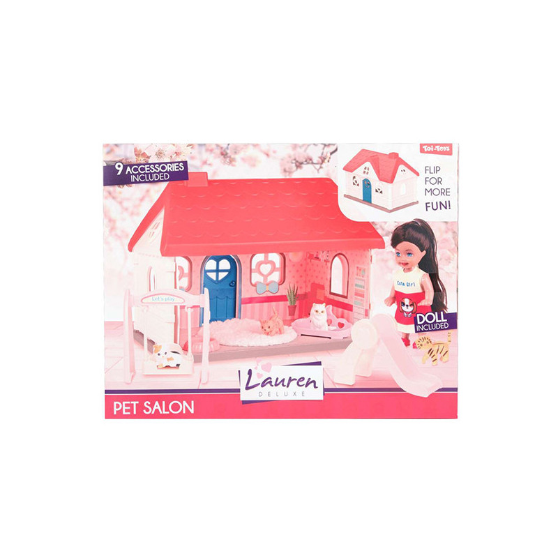 Jouet salon avec chat