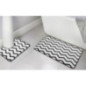 Lot x2 tapis de bain chevrons